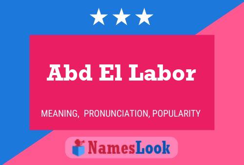 Abd El Labor Name Poster