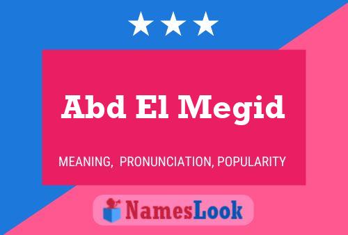 Abd El Megid Name Poster