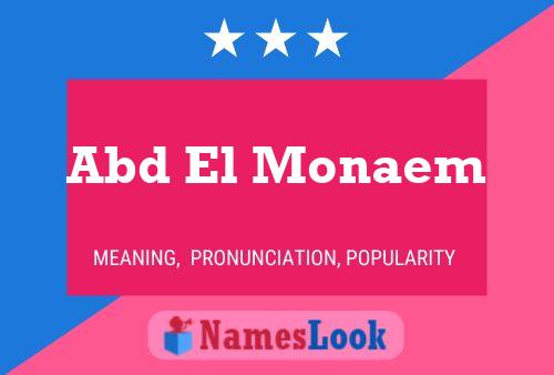 Abd El Monaem Name Poster