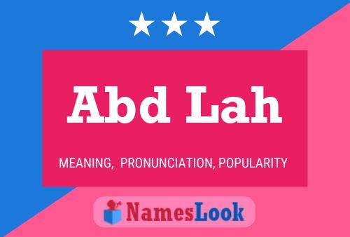 Abd Lah Name Poster