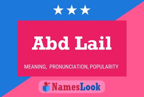 Abd Lail Name Poster