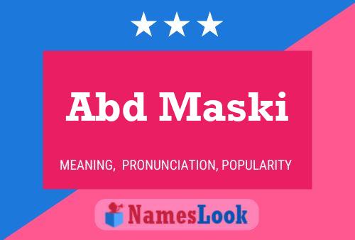 Abd Maski Name Poster