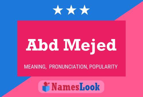 Abd Mejed Name Poster