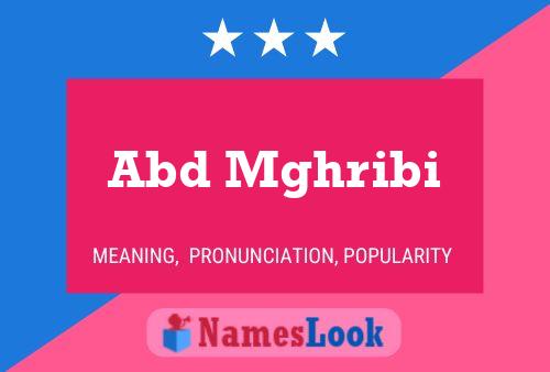 Abd Mghribi Name Poster