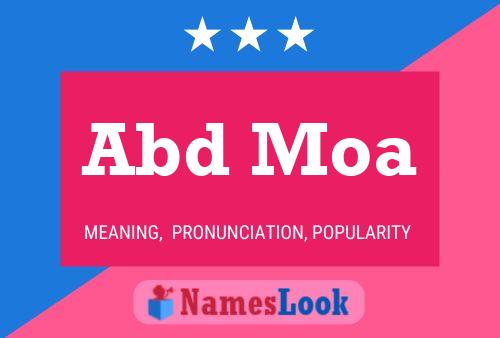 Abd Moa Name Poster