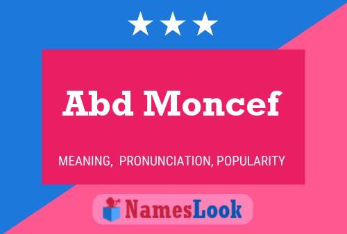 Abd Moncef Name Poster