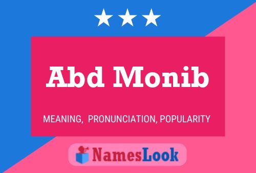 Abd Monib Name Poster