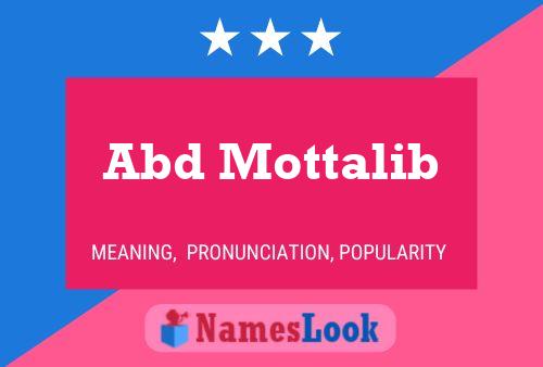 Abd Mottalib Name Poster