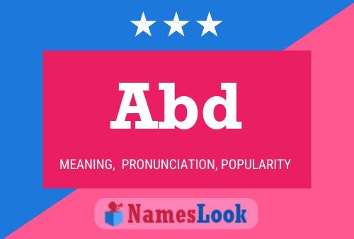 Abd Name Poster