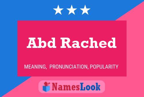 Abd Rached Name Poster