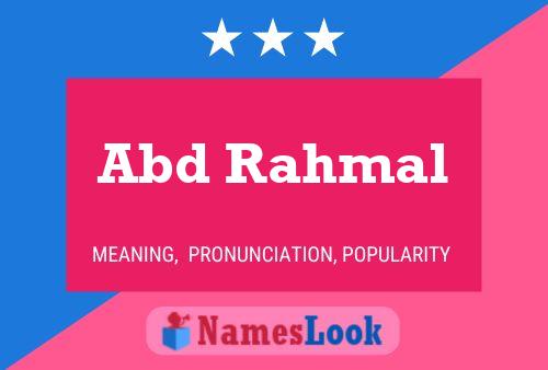 Abd Rahmal Name Poster