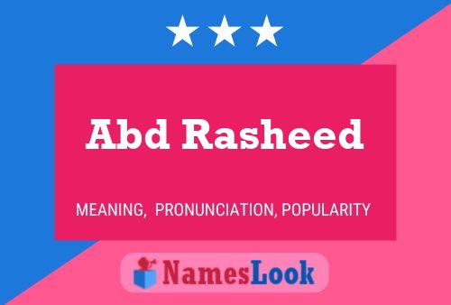 Abd Rasheed Name Poster