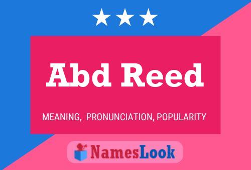 Abd Reed Name Poster