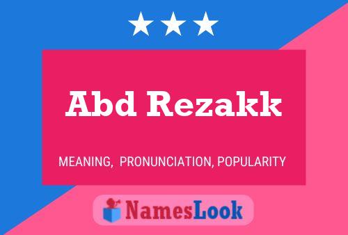 Abd Rezakk Name Poster