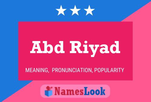 Abd Riyad Name Poster