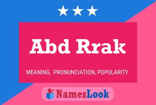 Abd Rrak Name Poster