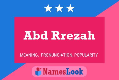 Abd Rrezah Name Poster