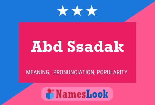 Abd Ssadak Name Poster