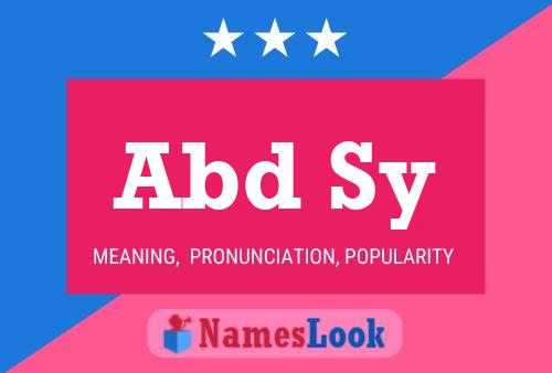 Abd Sy Name Poster