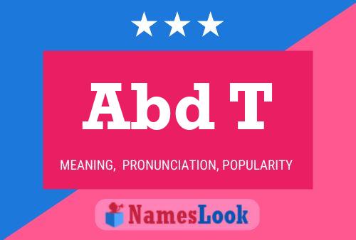 Abd T Name Poster