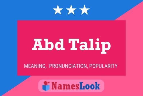 Abd Talip Name Poster