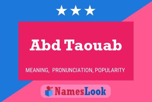 Abd Taouab Name Poster