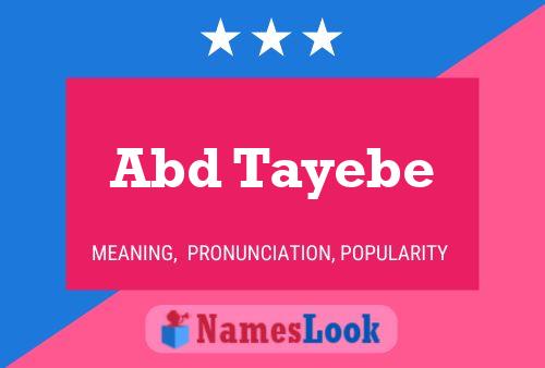 Abd Tayebe Name Poster