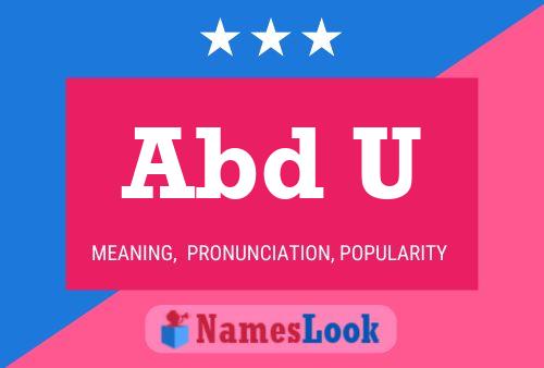 Abd U Name Poster