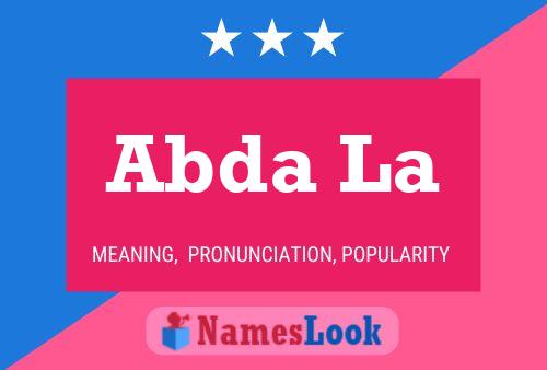 Abda La Name Poster