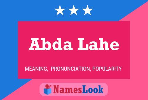 Abda Lahe Name Poster