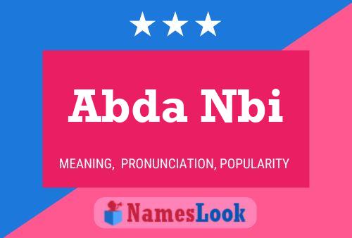 Abda Nbi Name Poster