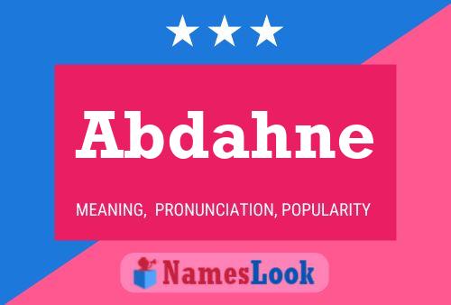 Abdahne Name Poster