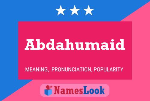 Abdahumaid Name Poster