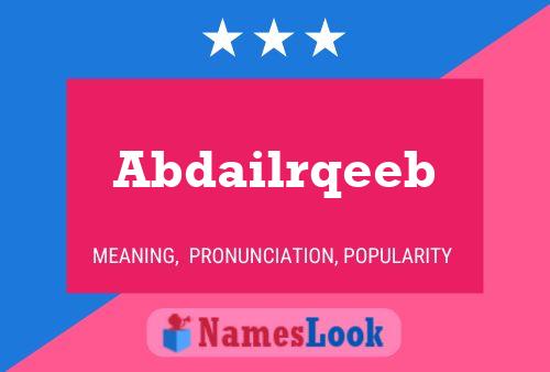 Abdailrqeeb Name Poster