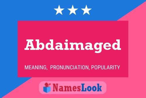 Abdaimaged Name Poster