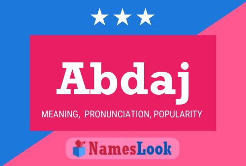 Abdaj Name Poster