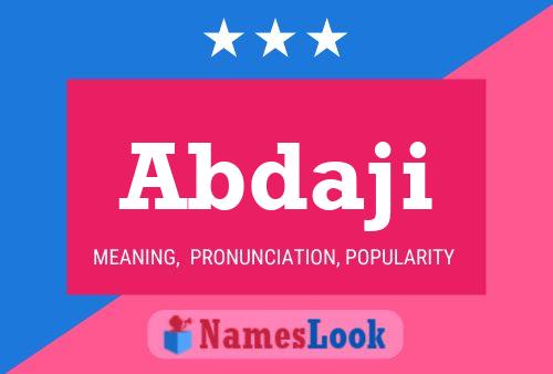 Abdaji Name Poster