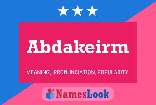 Abdakeirm Name Poster