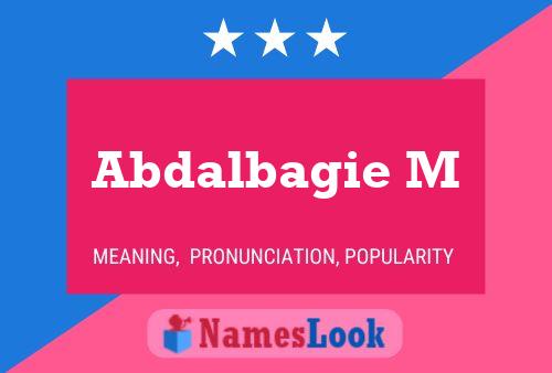 Abdalbagie M Name Poster