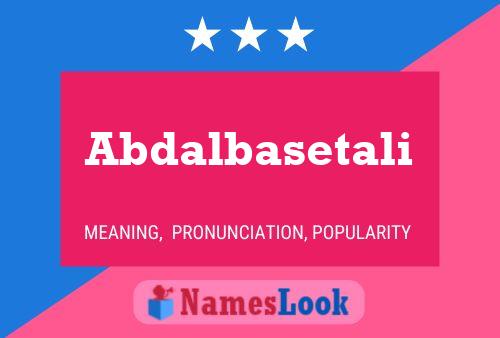 Abdalbasetali Name Poster