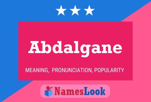 Abdalgane Name Poster