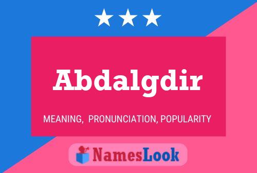 Abdalgdir Name Poster