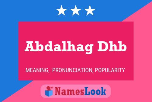 Abdalhag Dhb Name Poster