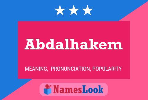 Abdalhakem Name Poster