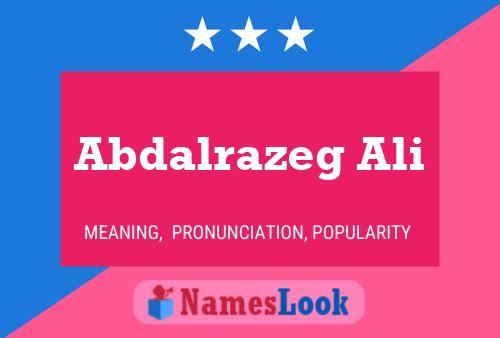 Abdalrazeg Ali Name Poster