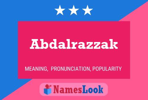 Abdalrazzak Name Poster