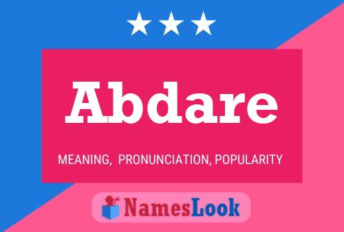 Abdare Name Poster