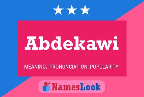 Abdekawi Name Poster