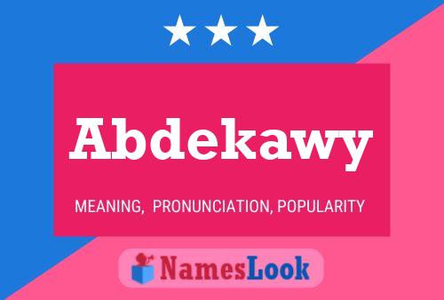 Abdekawy Name Poster