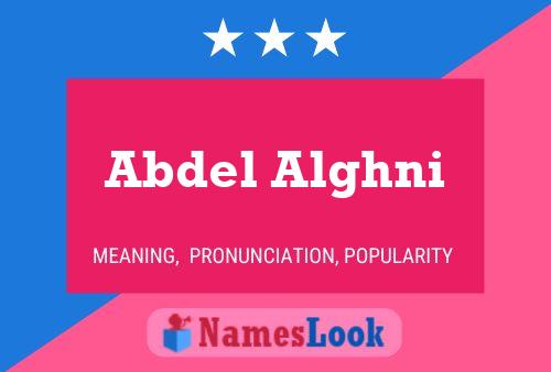 Abdel Alghni Name Poster